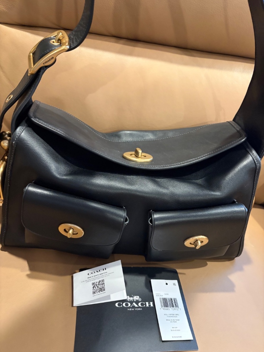 Coach Turnlock Haversack Bag - Picture 3 of 5